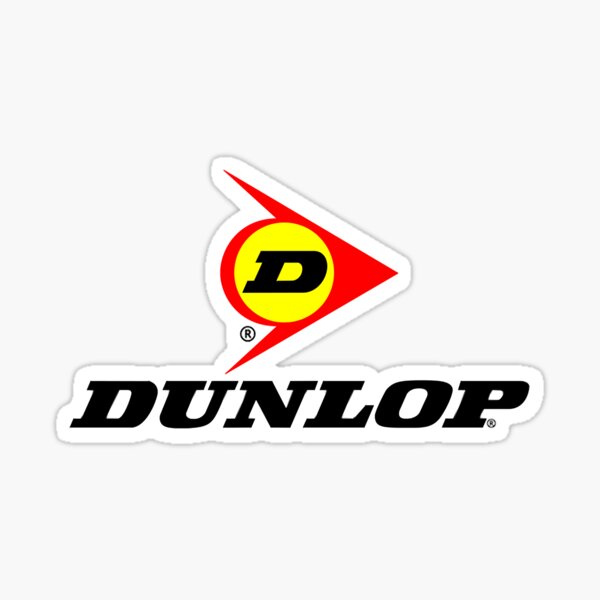 decals DUNLOP for different scales red 00008 