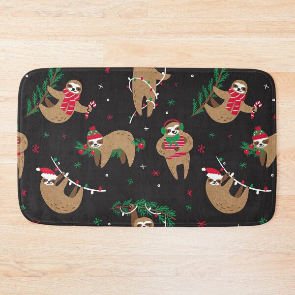 Item preview, Funny Christmas Sloths  designed and sold by Mnightsa.
