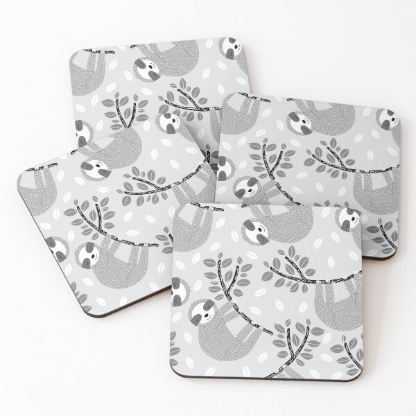 Item preview, Cute Grey Sloths  designed and sold by Mnightsa.