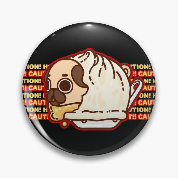 Item preview, Soup Dumpling Puglie - Caution, hot!! designed and sold by Puglie Pug.