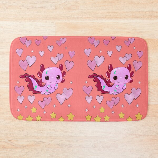 Item preview, Axolotl love and stars designed and sold by lazarosdesign.