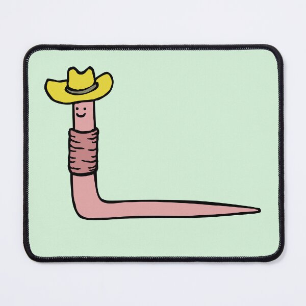 Item preview, smiley cowboy worm designed and sold by craftordiy.art.