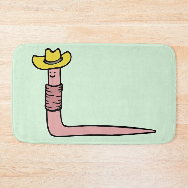 Item preview, smiley cowboy worm designed and sold by craftordiy.art.