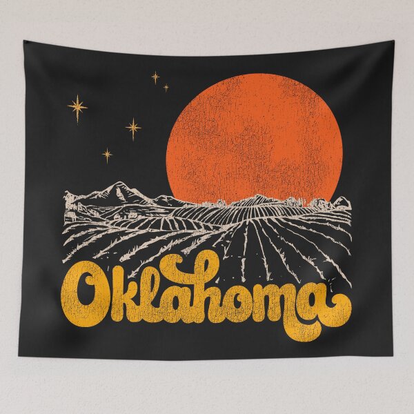 Item preview, Vintage State of Oklahoma Mid Century Distressed Aesthetic designed and sold by ourkid.