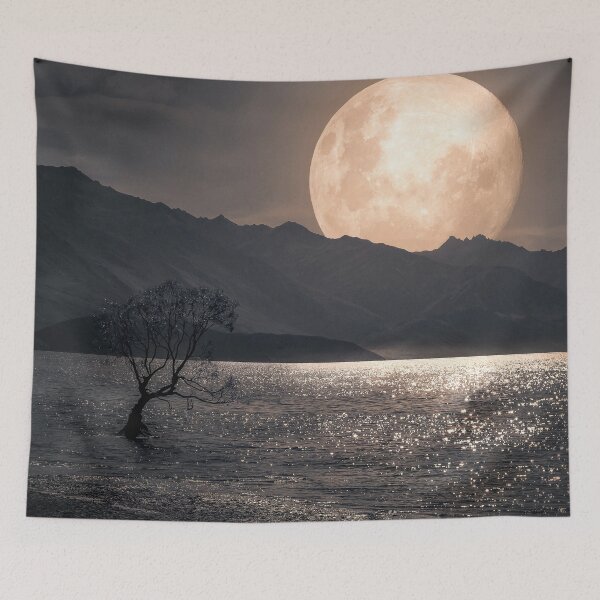 Item preview, Wanaka Moonrise, New Zealand designed and sold by Steven  Sandner.