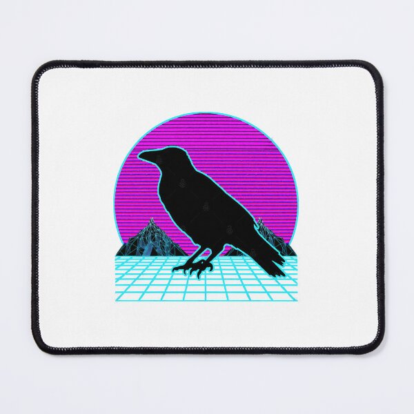 Item preview, Crow Vaporwave Outrun Retro 80s Style  designed and sold by eramiahima.
