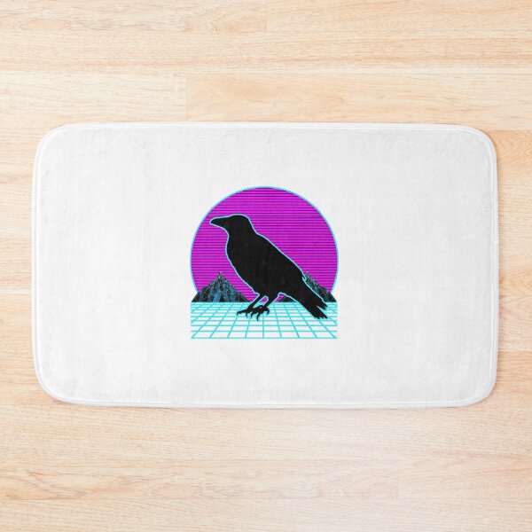 Item preview, Crow Vaporwave Outrun Retro 80s Style  designed and sold by eramiahima.