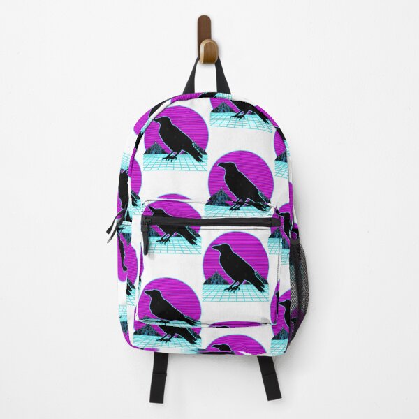 Item preview, Crow Vaporwave Outrun Retro 80s Style  designed and sold by eramiahima.