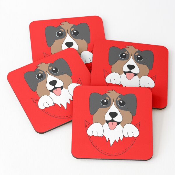 Item preview, Australian Shepherd Dog Pocket Cartoon  designed and sold by SouthernDesigns.