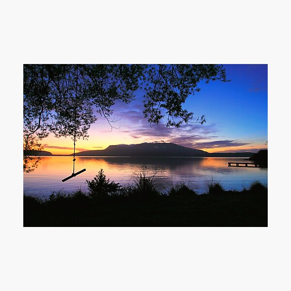 Item preview, lake tarawera sunrise designed and sold by rina sjardin-thompson.