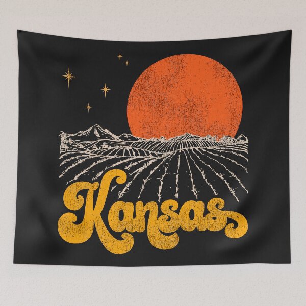 Item preview, Vintage State of Kansas Mid Century Distressed Aesthetic designed and sold by ourkid.