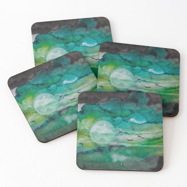 Item preview, Birds in green sky  designed and sold by Kissart.