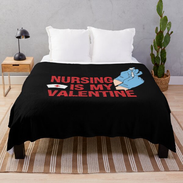 Item preview, Nursing Is My Valentine Funny Valentine's Day Design Hand Nurse Illustration designed and sold by pedrored369.
