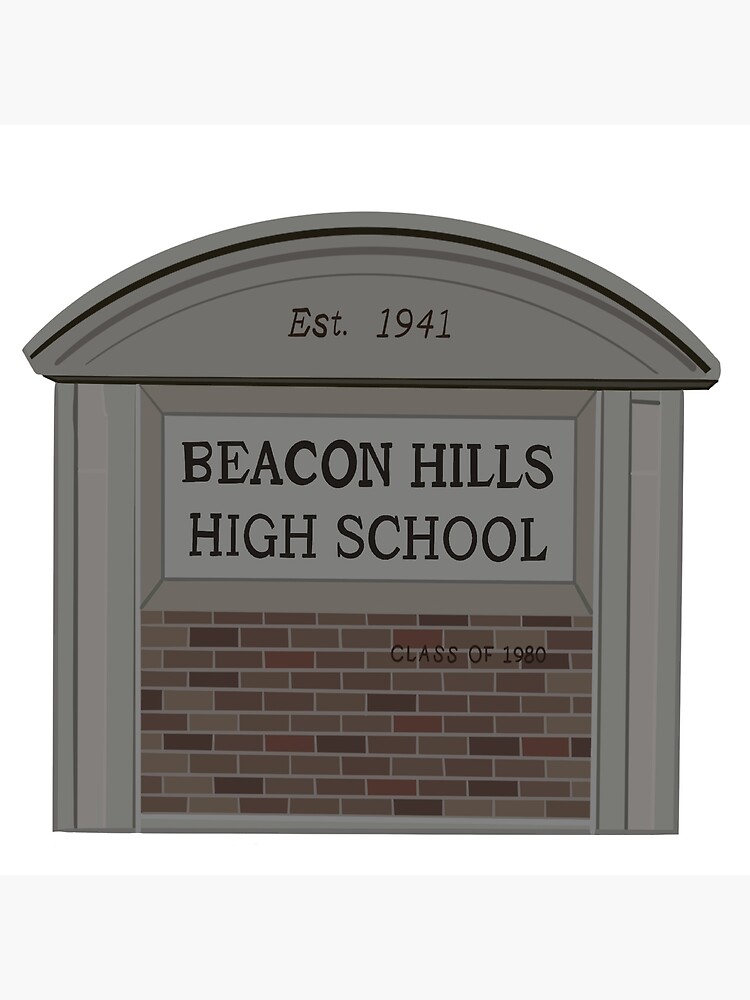 Beacon Hills High School Sticker Poster for Sale by The-Archer-Co