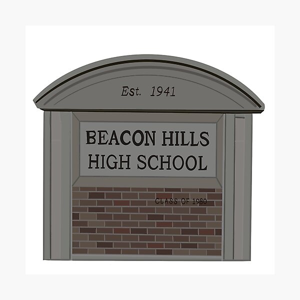 Beacon Hills HS Sticker for Sale by AnonymousFox