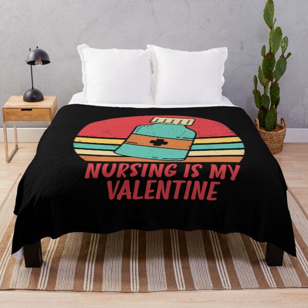 Item preview, Nursing Is My Valentine Funny Retro Vintage Distressed Valentine's Day Design Romance Nurse Quote designed and sold by pedrored369.