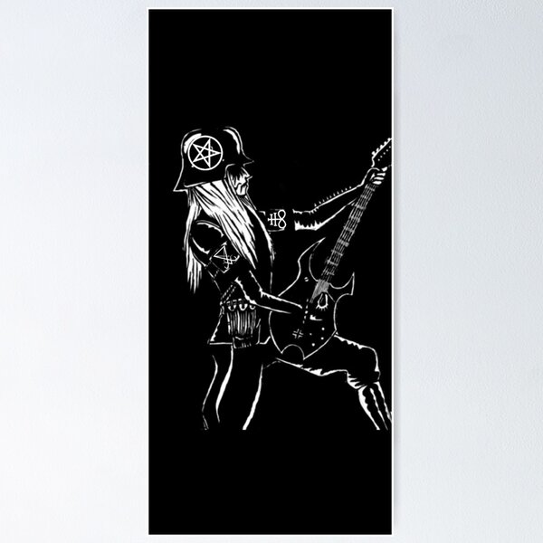 Item preview, Black Metal Girl designed and sold by Rogerrowe5.