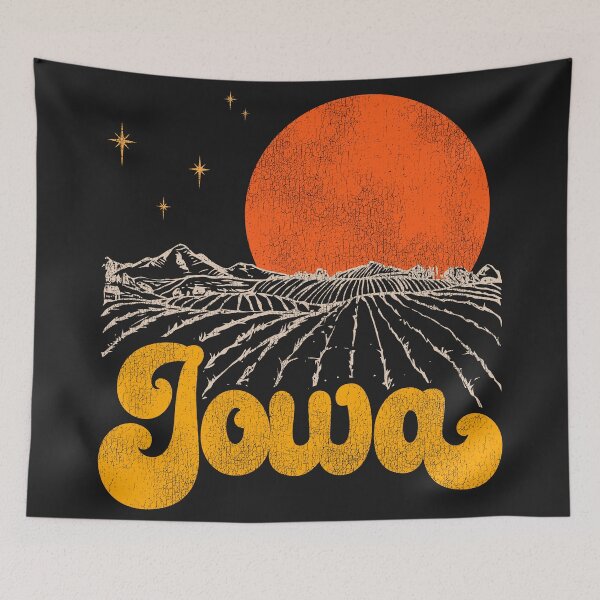 Item preview, Vintage State of Iowa Mid Century Distressed Aesthetic designed and sold by ourkid.