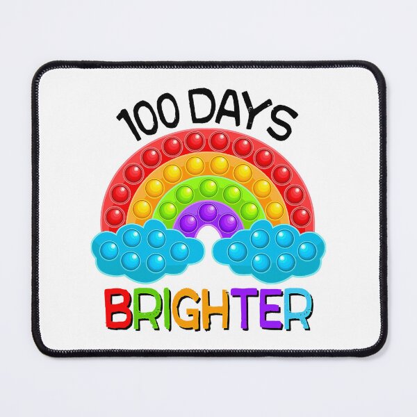 Item preview, 100 Days Brighter Teacher Student 100 Days Of School Rainbow designed and sold by NevaehRey.