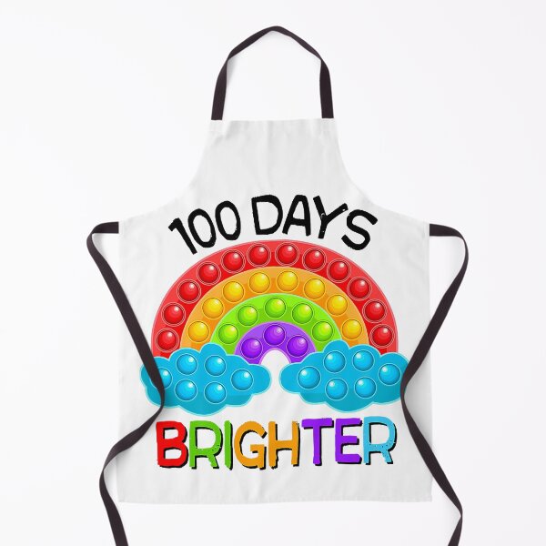 Item preview, 100 Days Brighter Teacher Student 100 Days Of School Rainbow designed and sold by NevaehRey.