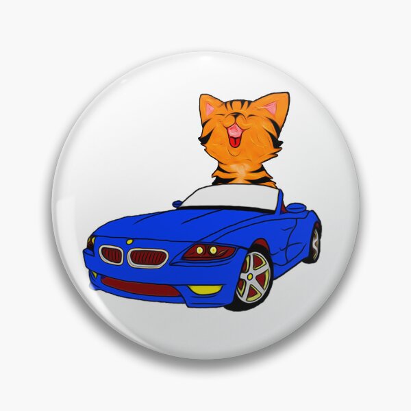 Item preview, Cat Driving A Car, Funny Cute Cat, Orange Cat. designed and sold by Maculele.
