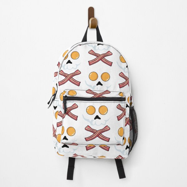 Item preview, Bacon & Eggs Skull Crossbones Fried Breakfast Halloween Pun designed and sold by kasonqkc.