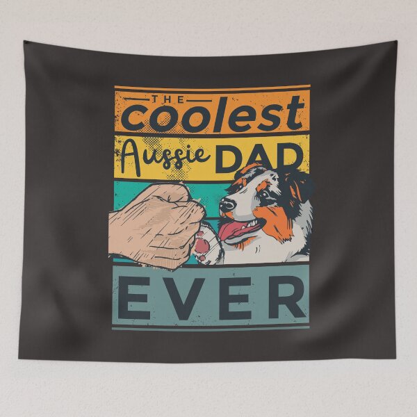 Item preview, Best Australian Shepherd Dog Aussie Dad Ever designed and sold by MrEddie10.