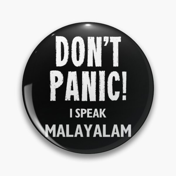 Item preview, Don_t Panic! I Speak Malayalam   designed and sold by UnicornPrints.