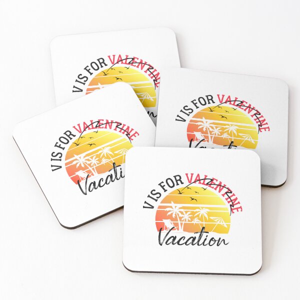 Item preview, V Is For vacation Funny Valentines Day vacation lover  Men Women  designed and sold by Lighten17.