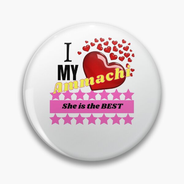 Item preview, I love my Ammachi - pink for light background Graphic  designed and sold by UnicornPrints.