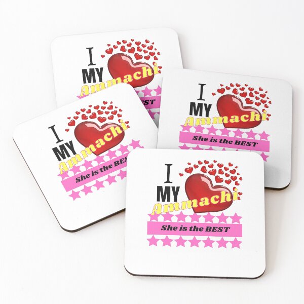 Item preview, I love my Ammachi - pink for light background Graphic  designed and sold by UnicornPrints.