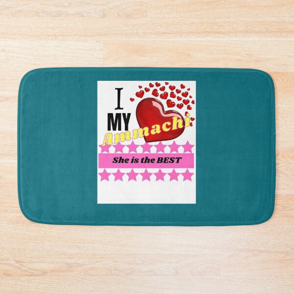 Item preview, I love my Ammachi - pink for light background Graphic  designed and sold by UnicornPrints.
