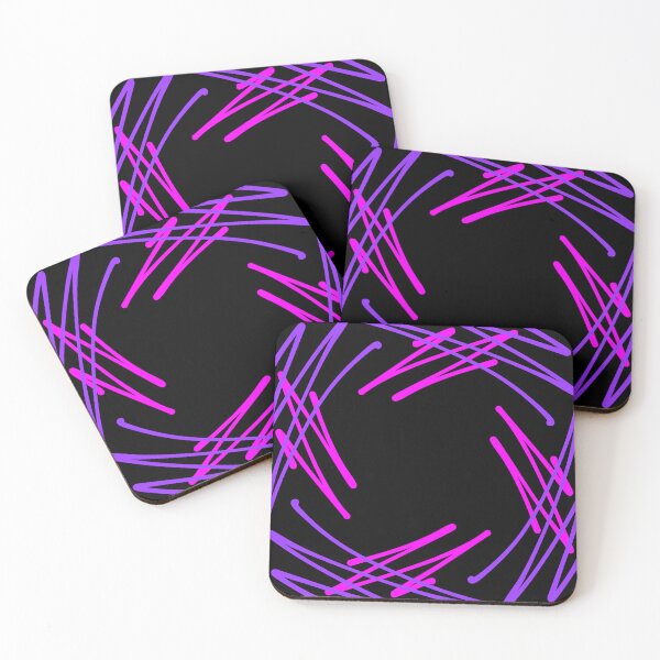 Item preview, Purple Pink Hand Drawn Zig Zag Square Abstract designed and sold by that5280lady.