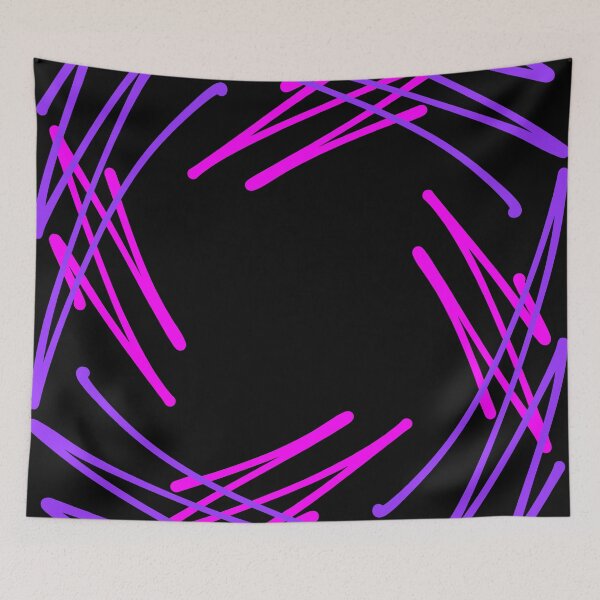 Item preview, Purple Pink Hand Drawn Zig Zag Square Abstract designed and sold by that5280lady.