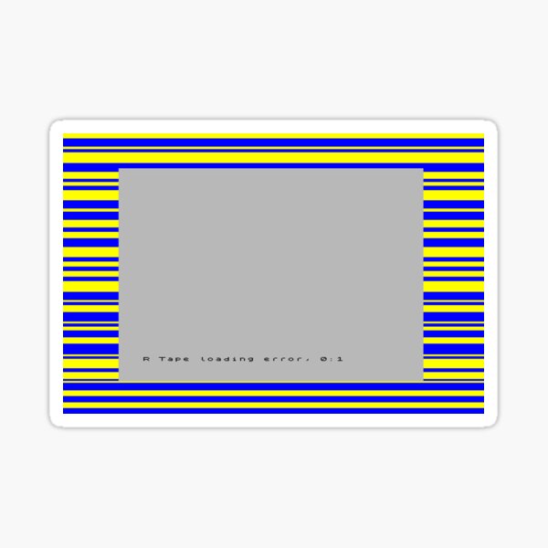 Vista previa del artículo con la obra «Error de carga de ZX Spectrum», diseñado y vendido por PlopCulture.