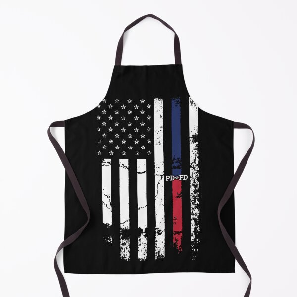 Item preview, Vertical Blue & Red Line Flag designed and sold by PDFD.