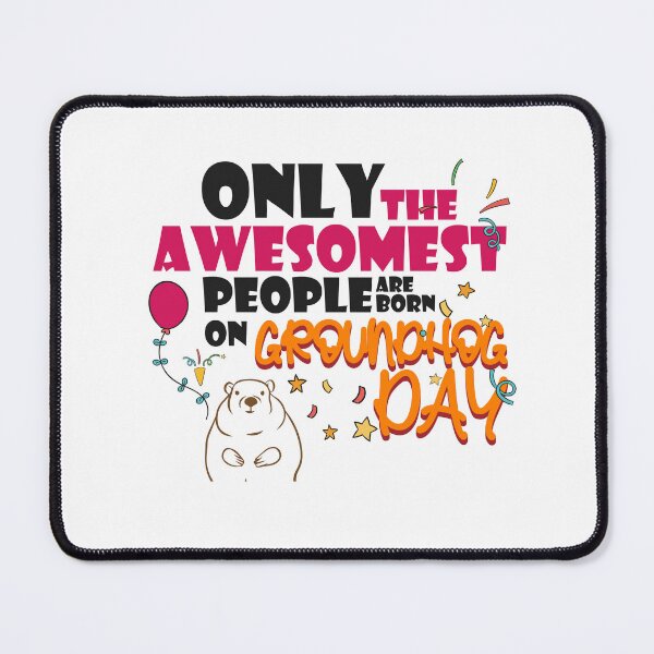 Item preview, Groundhog Day Gifts Only The Awesomest People Are Born On Groundhog Day  designed and sold by comeonyassine21.