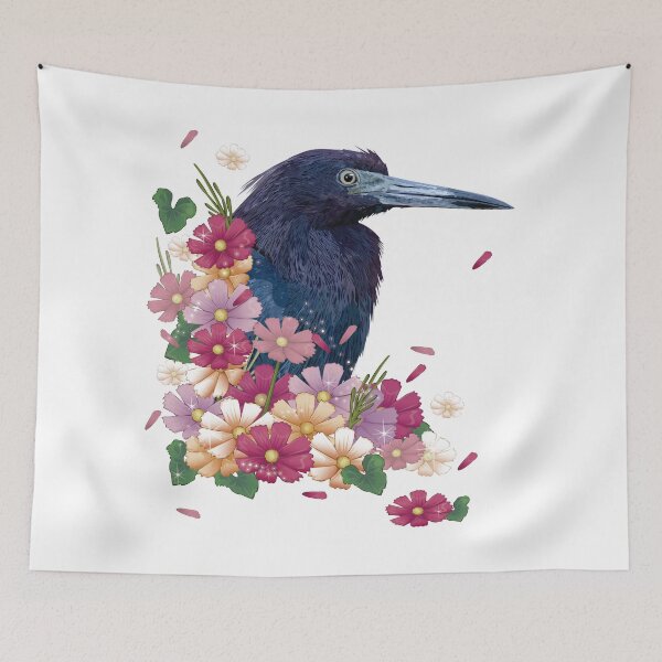 Item preview, blue egret designed and sold by obscurite.