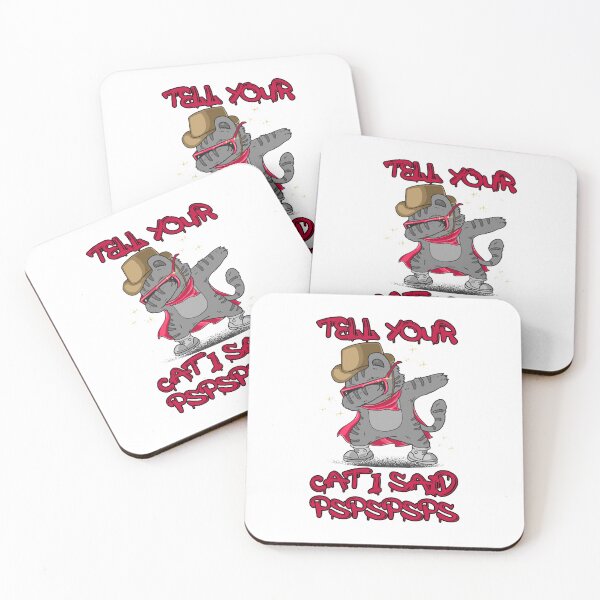 Item preview,  Tell Your Cat I said Pspsps Bumper Sticker - Pspspsps - Funny Cat Meme - Tell Your Cat I said Pspspsps Cool 2021 Bumper designed and sold by Tema EL.