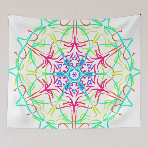 Item preview, Line Abstract Rainbow Star Art designed and sold by Ariel Guevara.