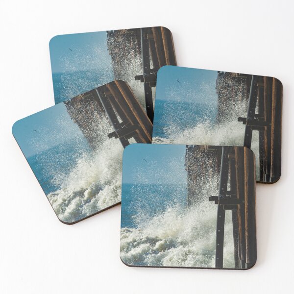 Item preview, Breathtaking Ocean Pier With Dramatic Crashing Surf Waves  designed and sold by DEC02.