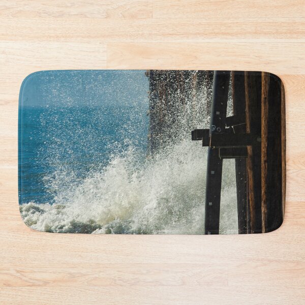Item preview, Breathtaking Ocean Pier With Dramatic Crashing Surf Waves  designed and sold by DEC02.