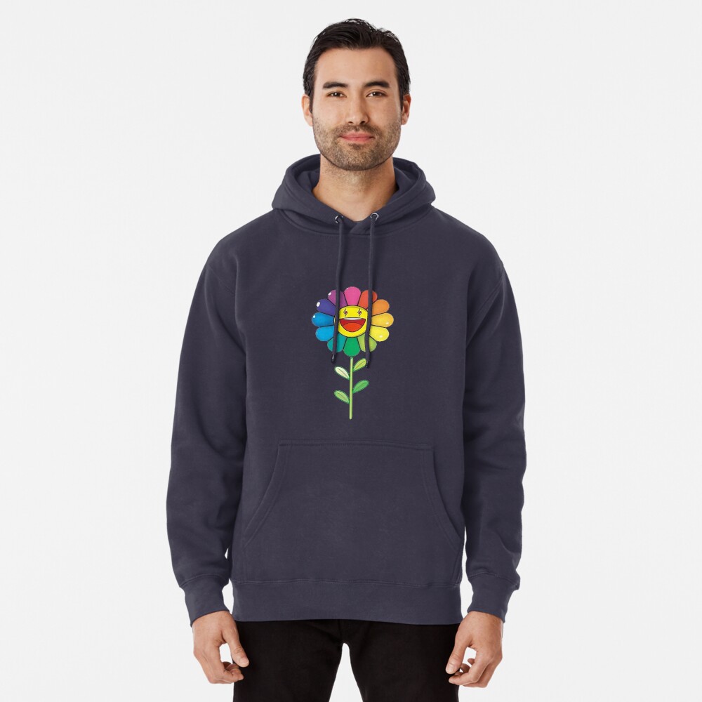  Takashi Murakami Flowers Pullover Tshirt, Sweatshirt, Long Tee,  Tank Tops, Hoodie for Men Women Unisex Full Size : Handmade Products