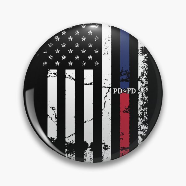 Item preview, Vertical Blue & Red Line Flag designed and sold by PDFD.