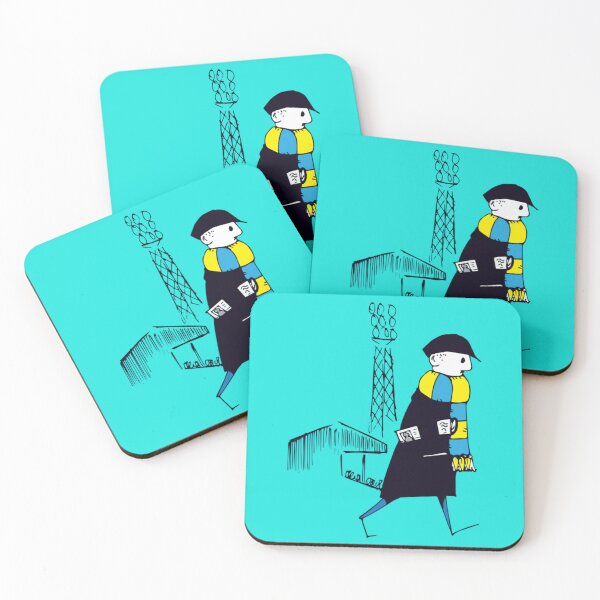 Item preview, FCF Flat cap Fan - Blue and yellow      designed and sold by RUXART.