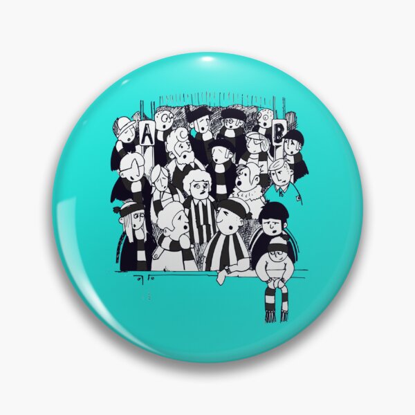 Item preview, FANS FOOTBALL FANS - BLACK AND WHITE TEAMS     designed and sold by RUXART.