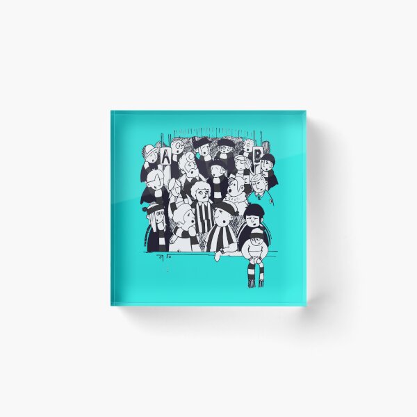Item preview, FANS FOOTBALL FANS - BLACK AND WHITE TEAMS     designed and sold by RUXART.