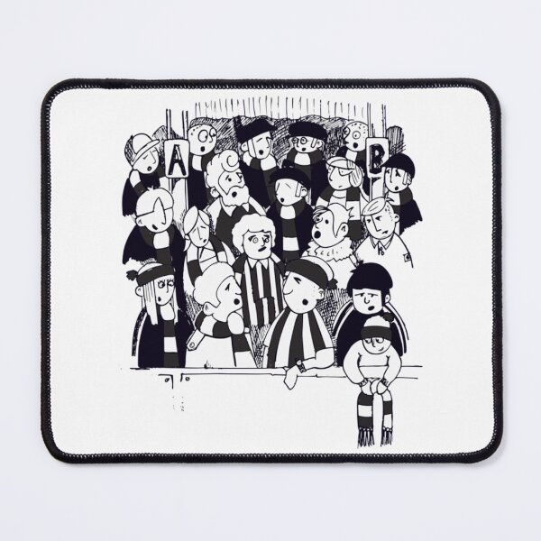 Item preview, FANS FOOTBALL FANS - BLACK AND WHITE TEAMS     designed and sold by RUXART.