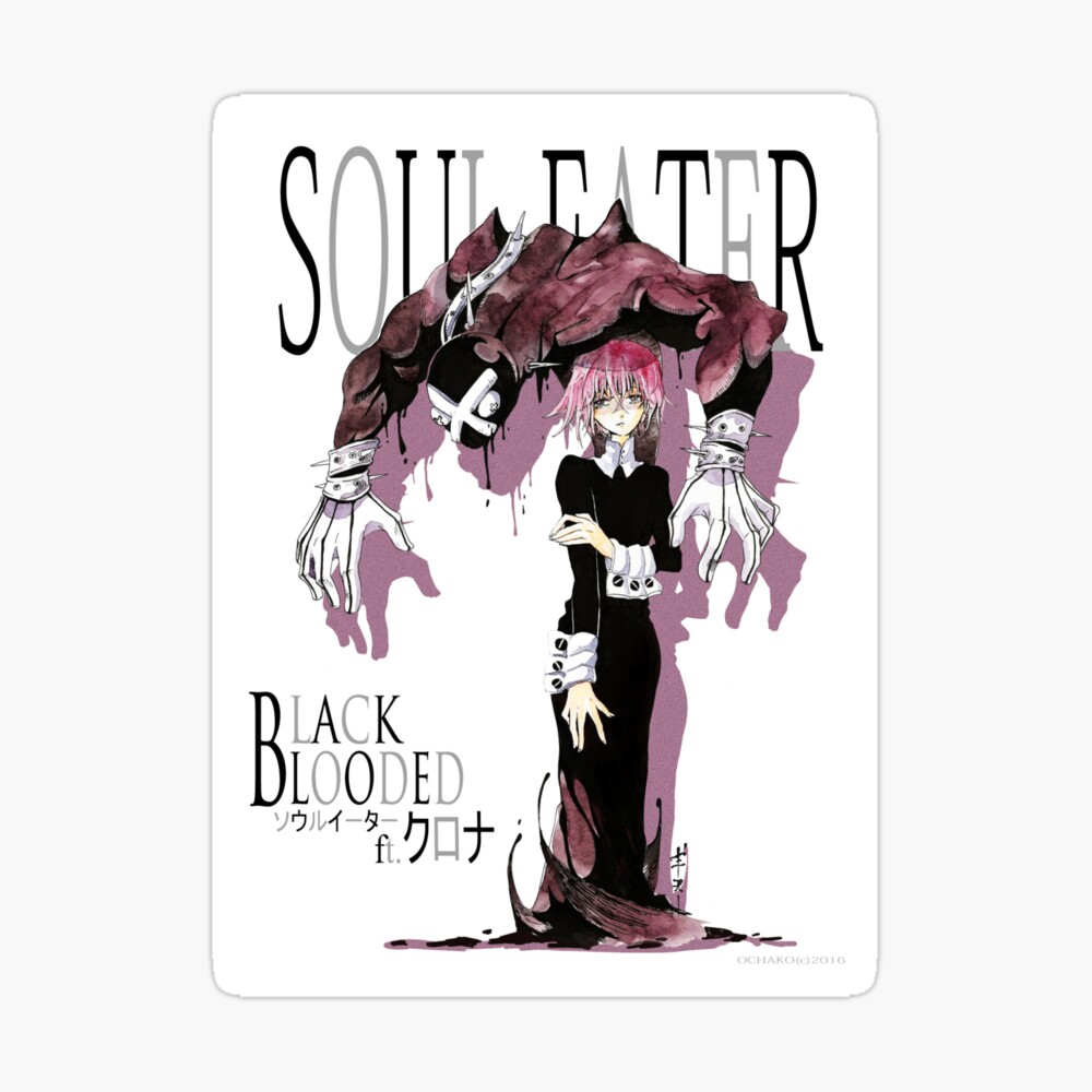 Black Blooded White Poster By Ochako Redbubble