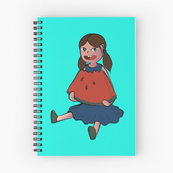 Item preview, Girl Eating a Watermelon Slice - Cartoon Girl Premium  designed and sold by RUXART.